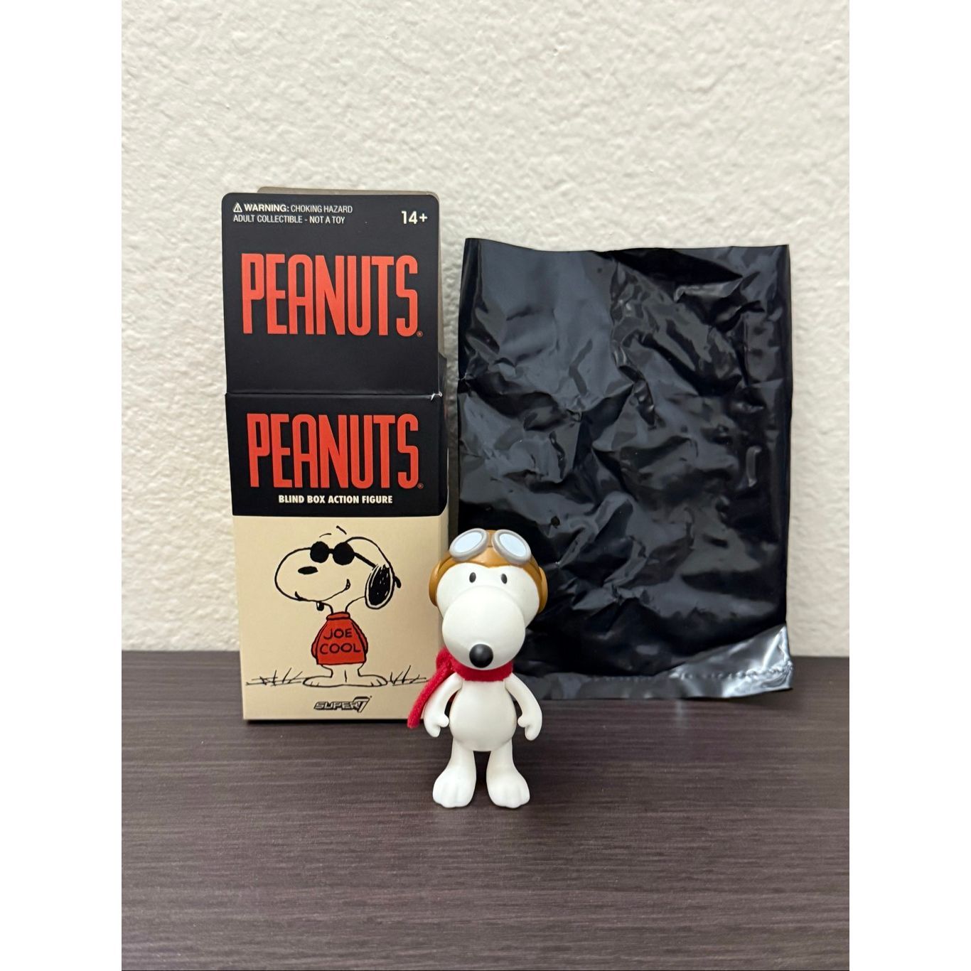 Super7 Peanuts Reaction Snoopy Blind Box Figure  Flying Ace